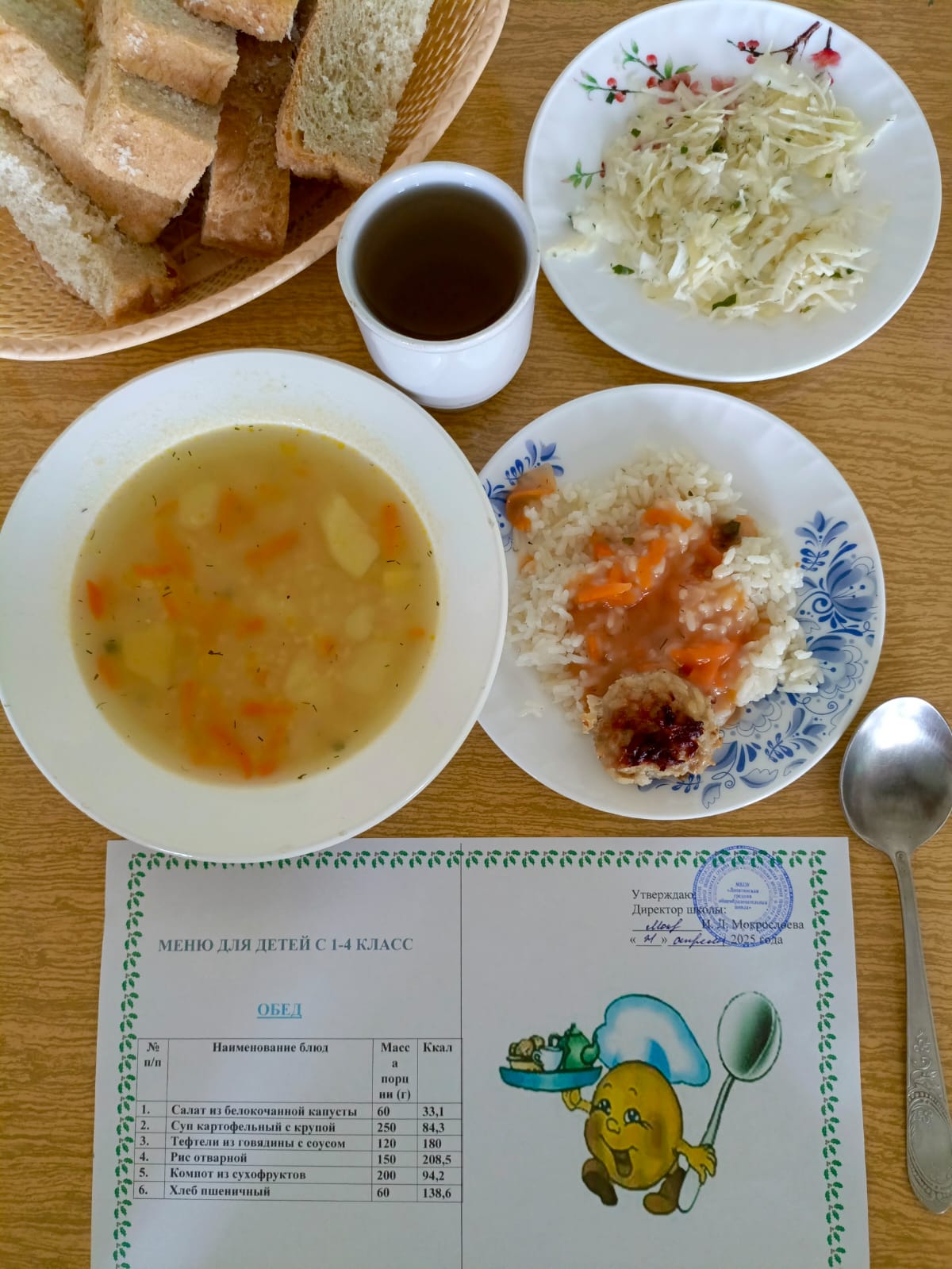 Обед 21.04.2025 года.